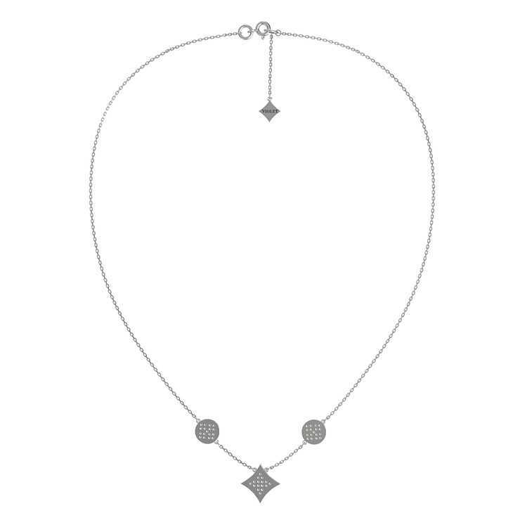 Колье из белого золота c бриллиантами