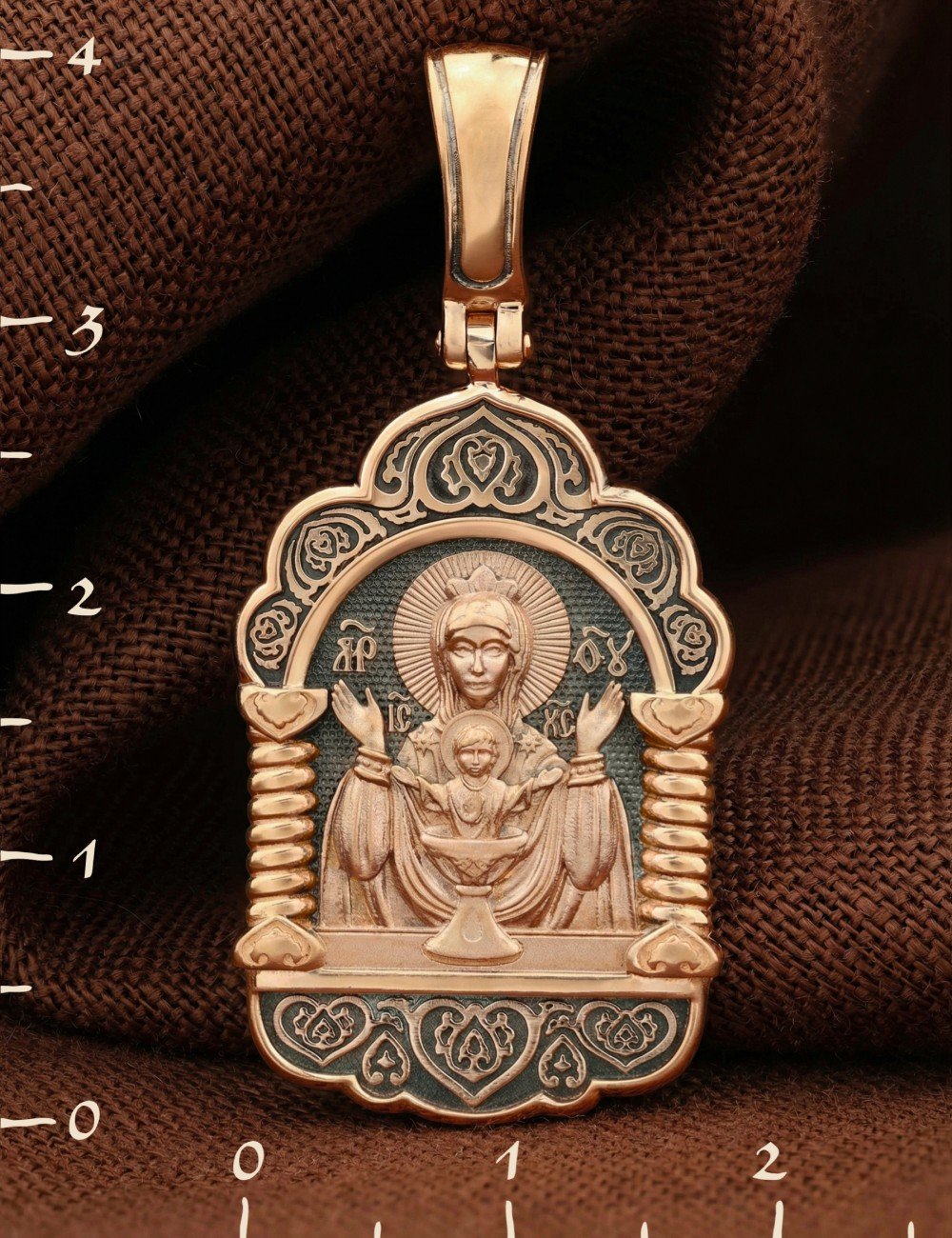 Образок из золота 585 пробы