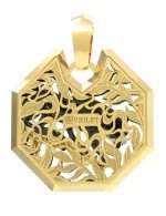 Подвеска из лимонного золота 585 пробы