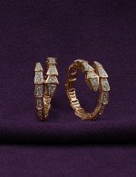 Серьги из золота 585 пробы c бриллиантами