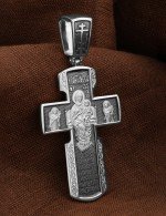 Крест из белого золота 585 пробы