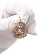 Образок из зелёного золота 585 пробы