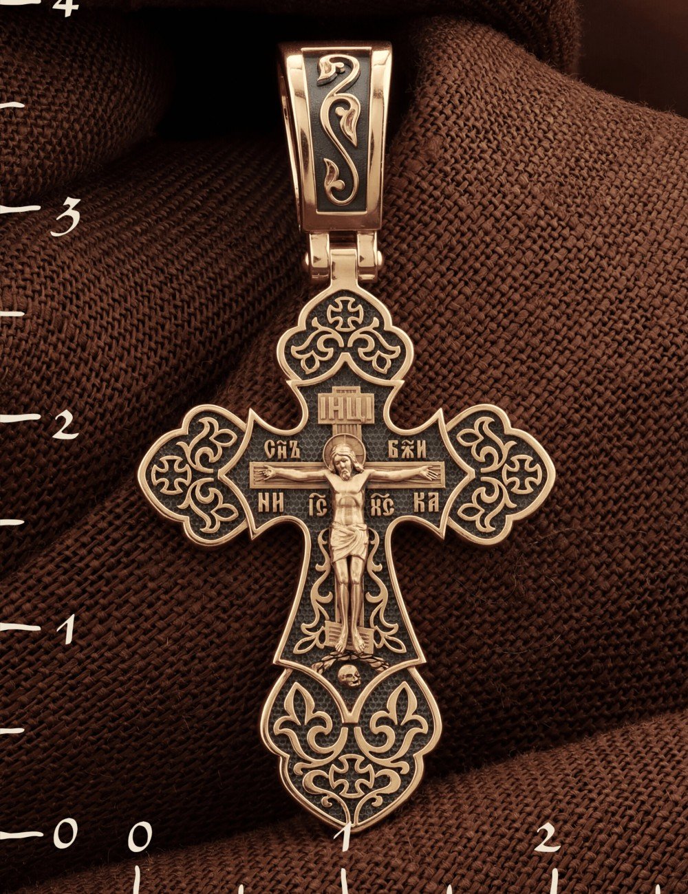 Крест из золота 585 пробы