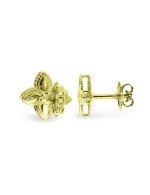Серьги из лимонного золота 585 пробы