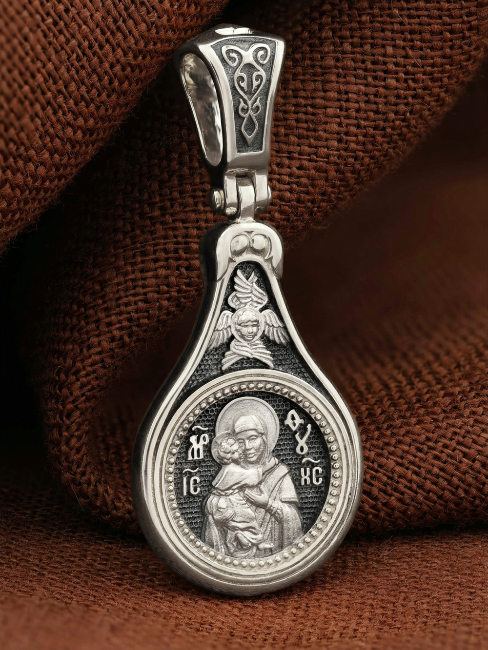 Образок из белого золота