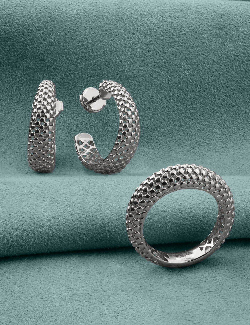 Серьги из белого золота 585 пробы