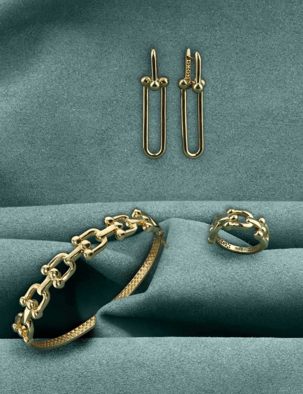 Серьги из лимонного золота 585 пробы