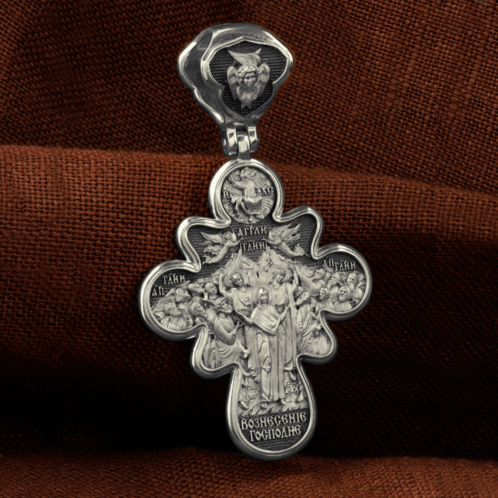 Крест из белого золота