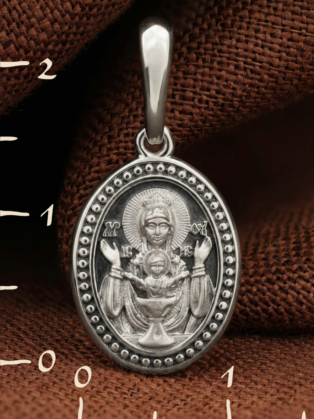 Образок из белого золота