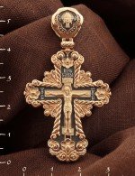 Крест из золота 585 пробы