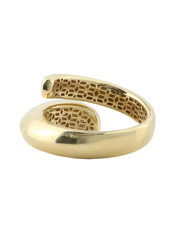 Кольцо из лимонного золота c бриллиантами