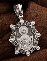 Образок из белого золота 585 пробы