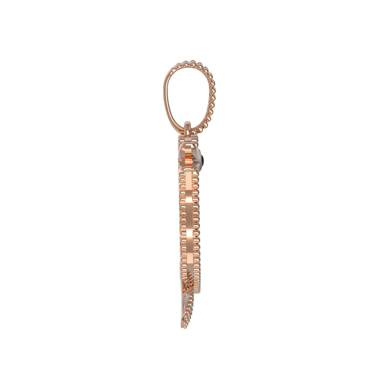 Подвеска из золота c эмаль , лазуритом, малахитом и перламутром