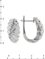Серьги из белого золота 585 пробы