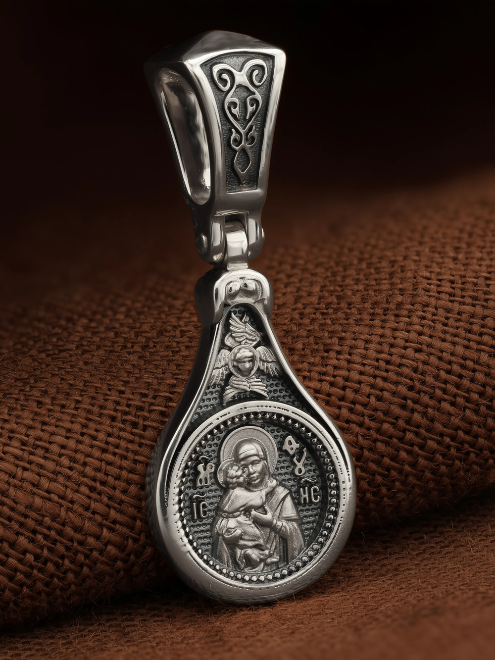 Образок из белого золота