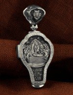 Крест из белого золота 585 пробы
