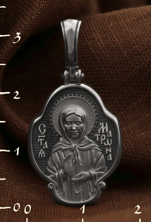 Образок из белого золота