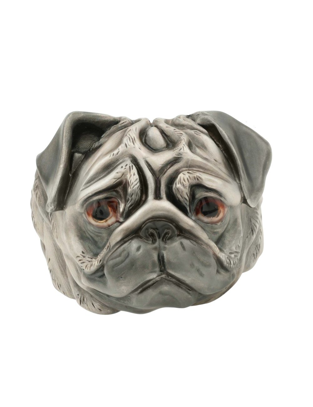 Кольцо из белого золота 585 пробы c эмалью