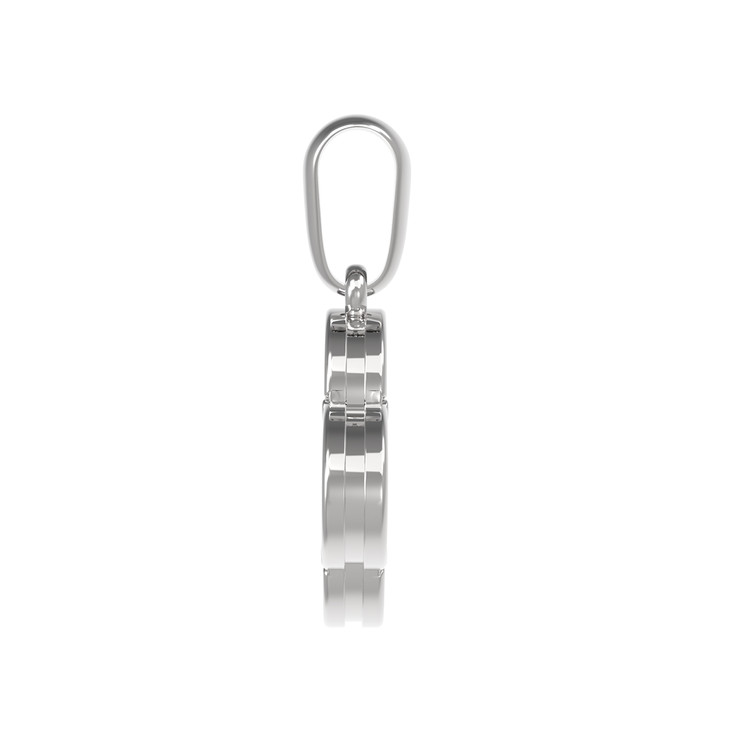 Подвеска из белого золота c лазуритом