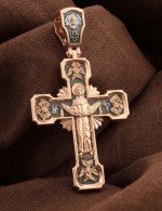 Крест из золота 585 пробы