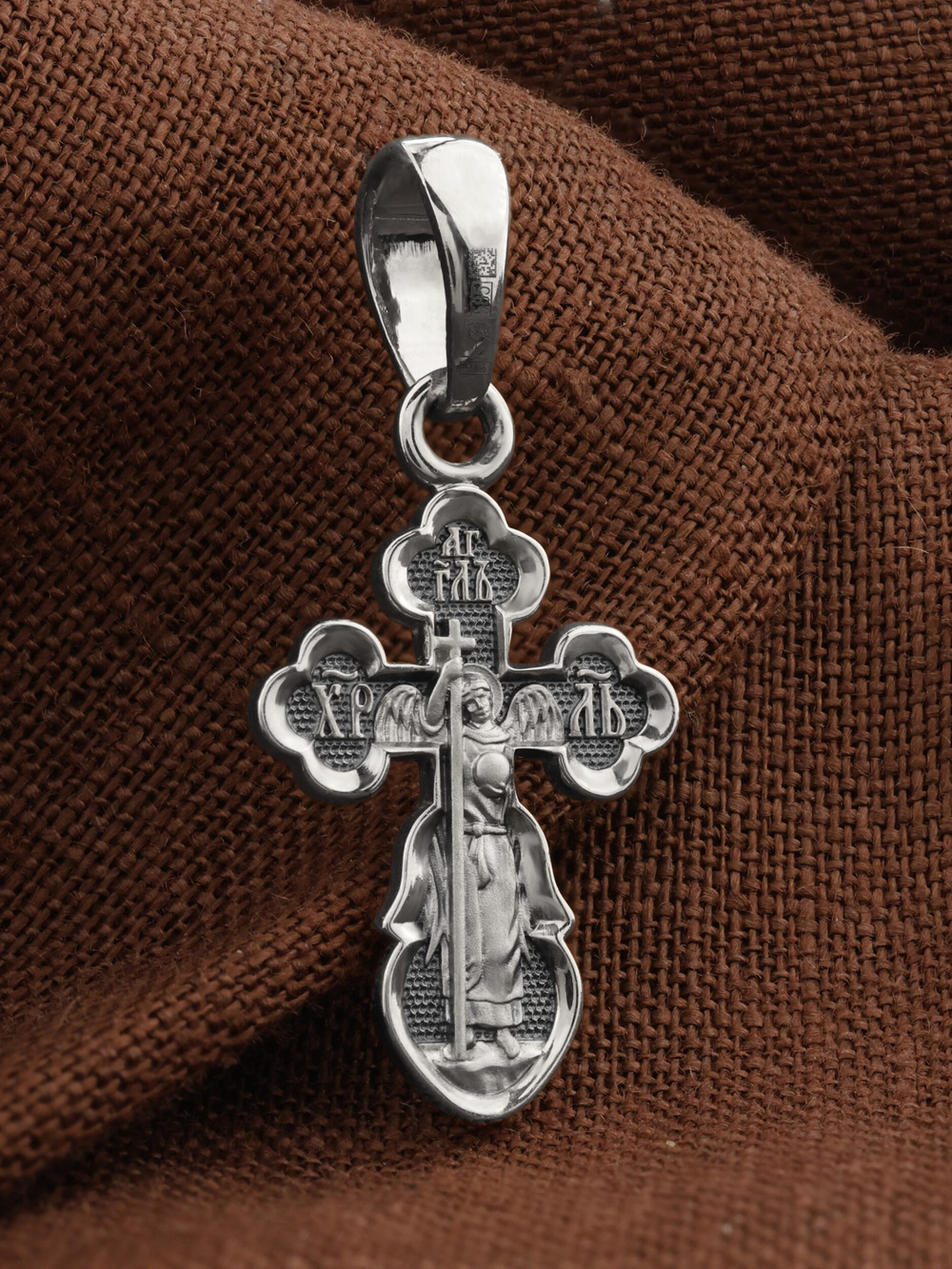 Крест из белого золота