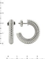 Серьги из белого золота 585 пробы