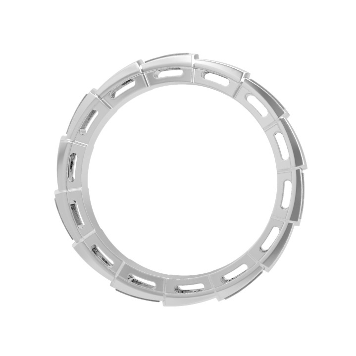 Кольцо из белого золота c ониксом