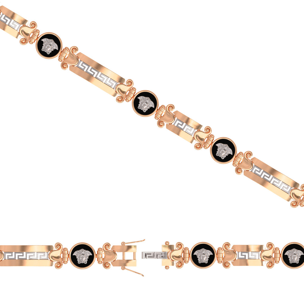 Браслет из золота c ониксом