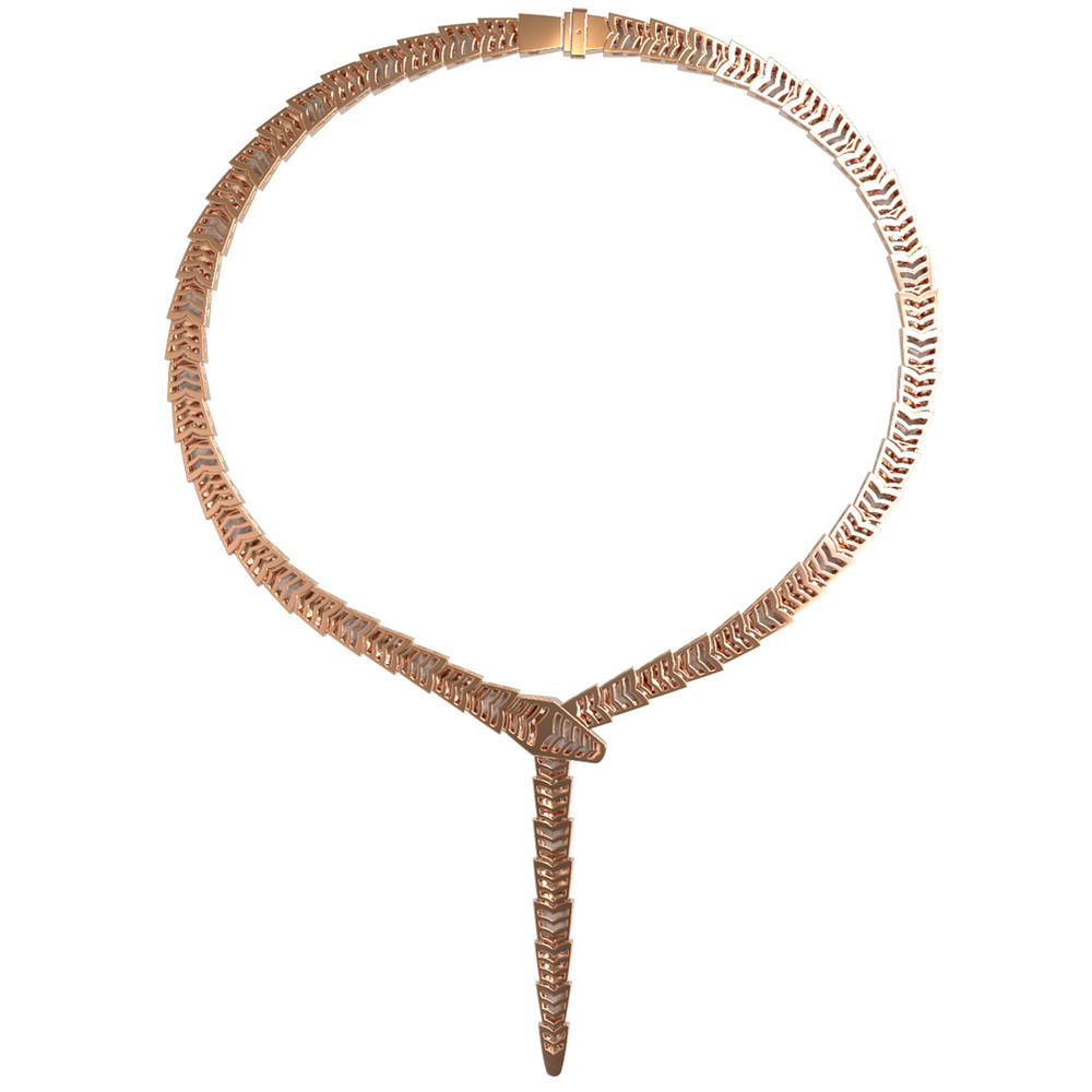 Колье из золота c бриллиантами и перламутром