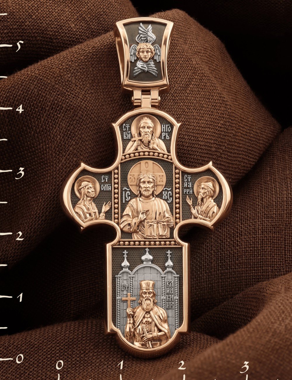 Крест из золота 585 пробы