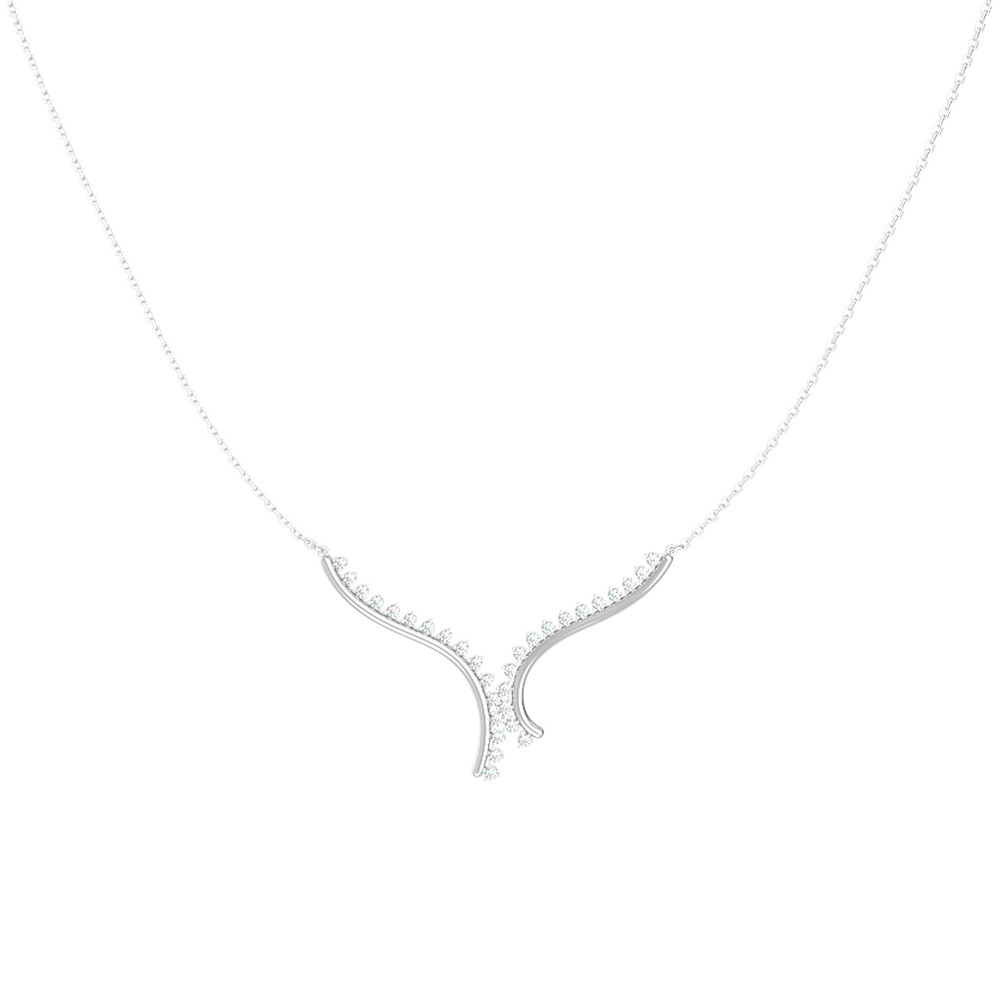 Колье из белого золота c бриллиантами