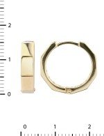 Серьги из лимонного золота 585 пробы