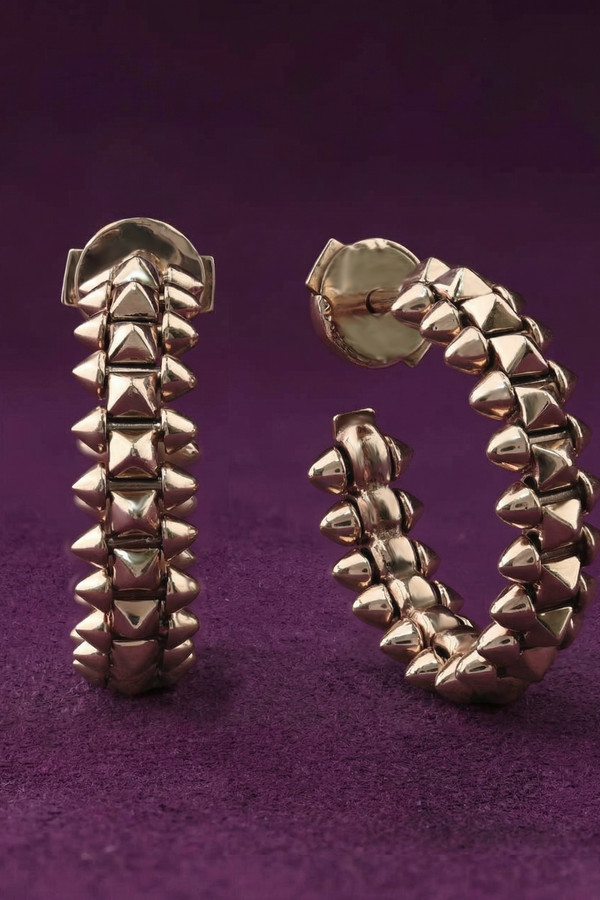 Серьги из розового золота