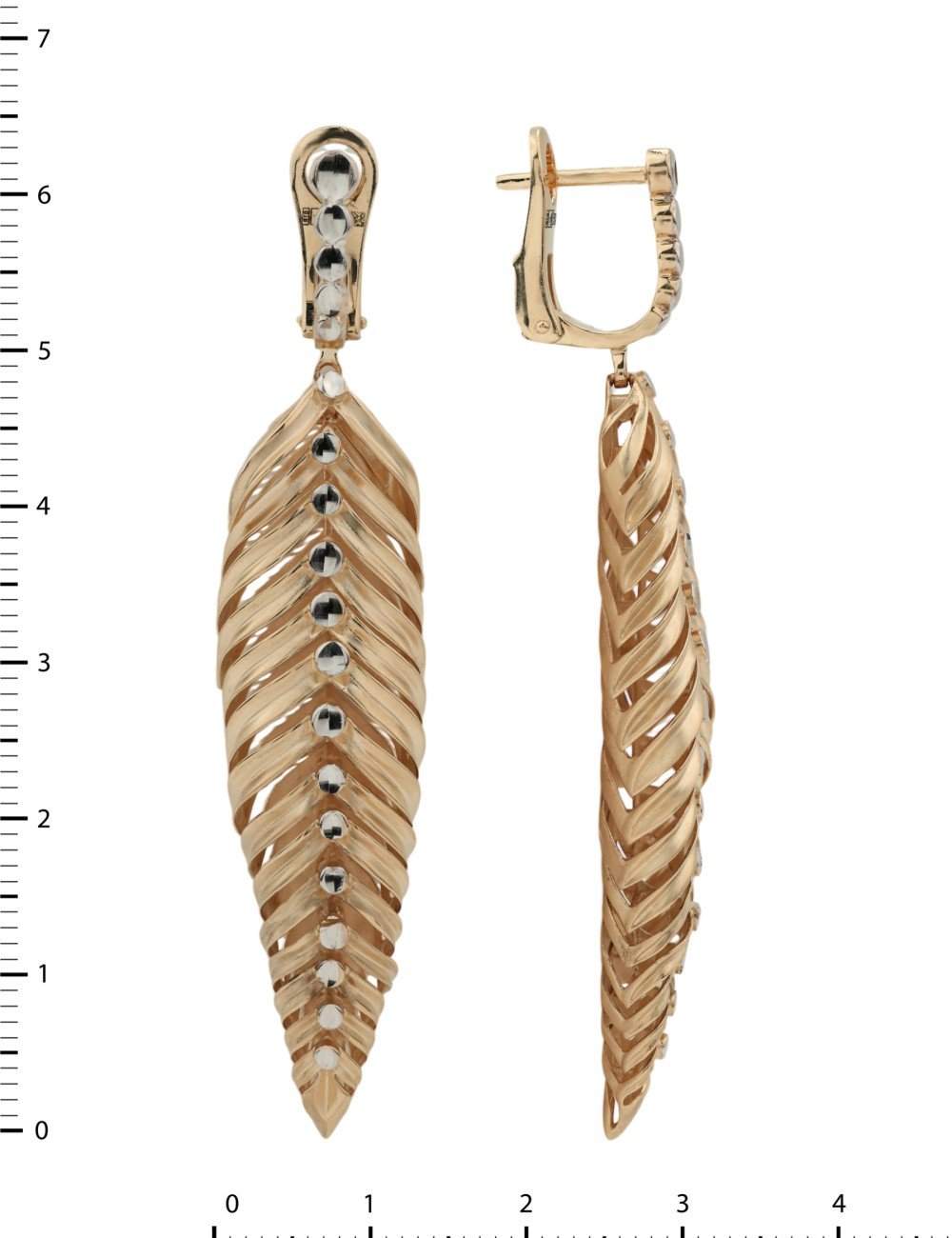 Серьги из золота 585 пробы