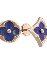 Серьги из золота 585 пробы c лазуритом