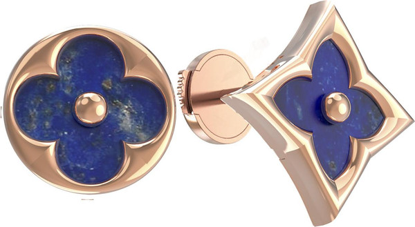 Серьги из золота c лазуритом