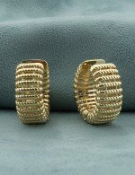 Серьги из лимонного золота 585 пробы