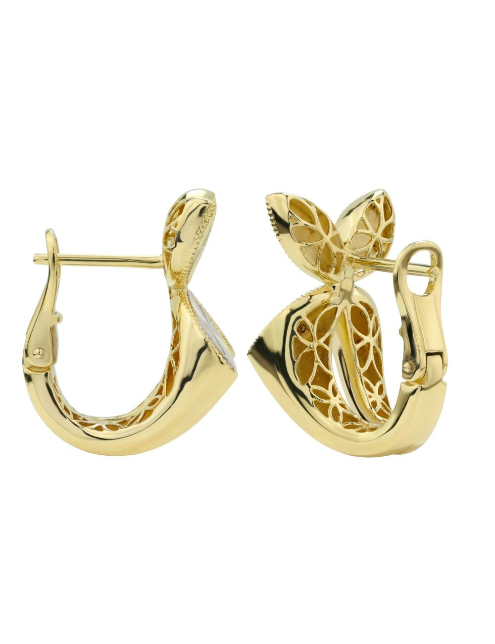 Серьги из лимонного золота 585 пробы