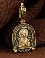 Образок из лимонного золота 585 пробы