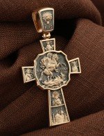 Крест из золота 585 пробы