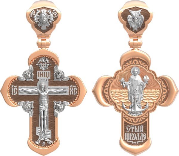 Крест из золота 585 пробы