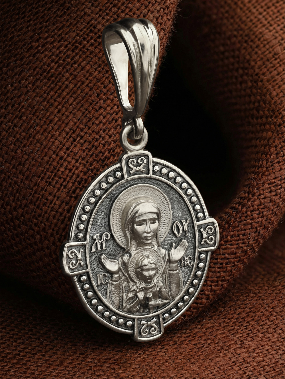 Образок из белого золота