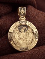 Образок из лимонного золота 585 пробы