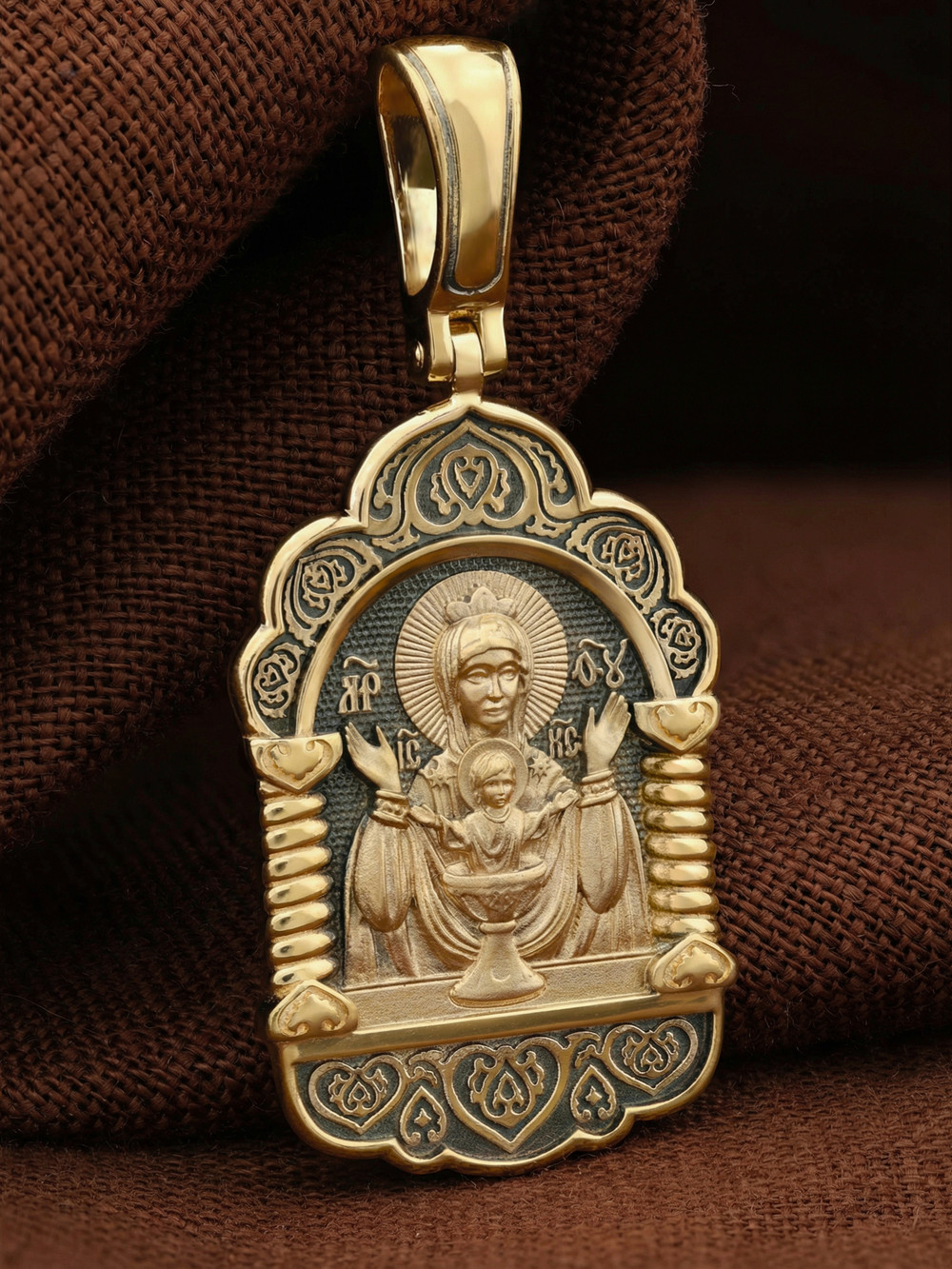 Образок из лимонного золота