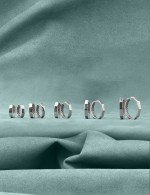 Серьги из белого золота 585 пробы
