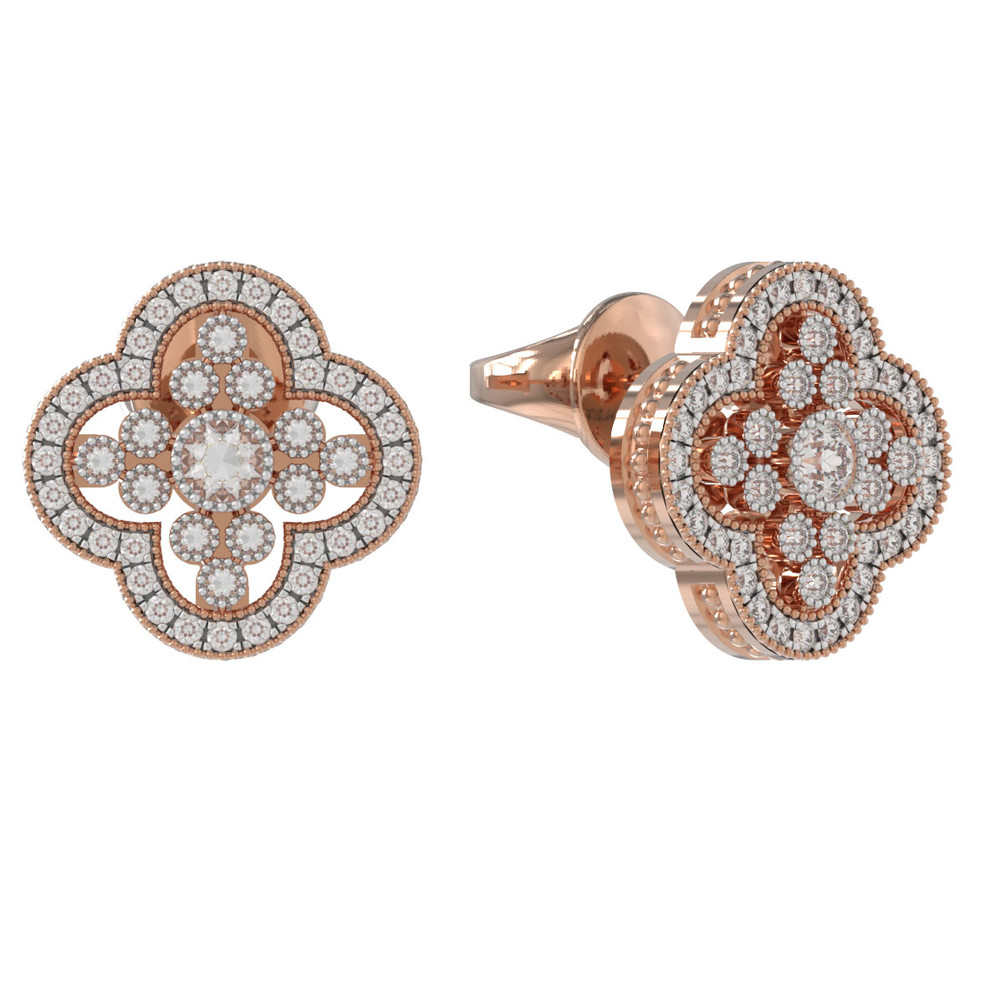 Серьги из золота c бриллиантами