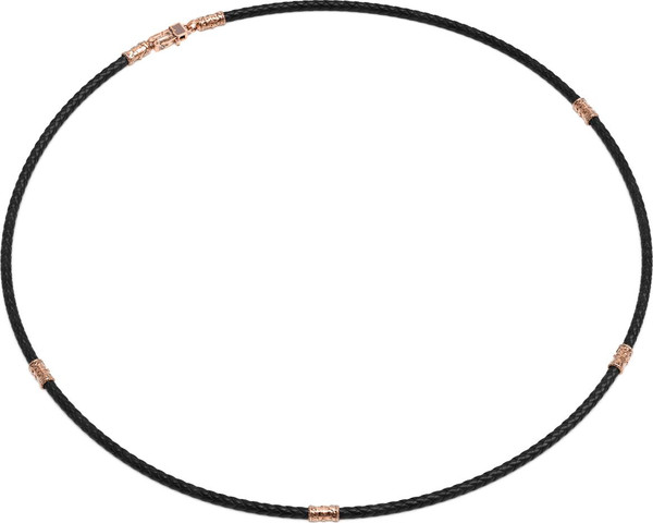 Шнурок кожаный из золота c кожаным шнурком