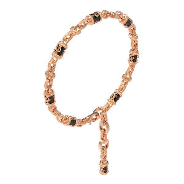 Браслет из золота c ониксом