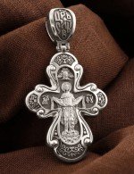 Крест из белого золота 585 пробы