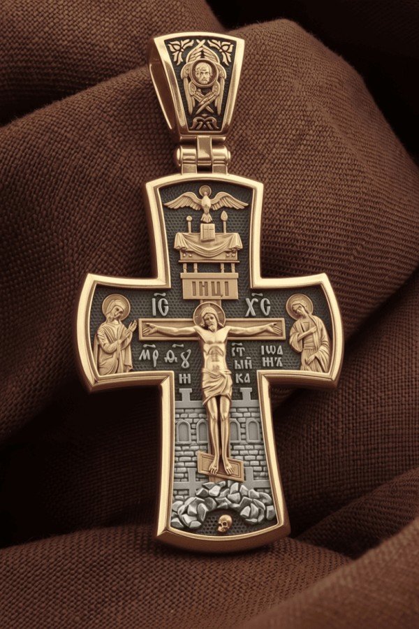 Крест из золота 585 пробы